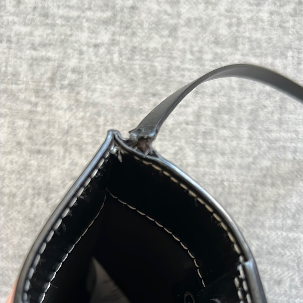 GANNI Black Recycled Leather Phone Bag with Crossbody Strap - Picture 5 of 15